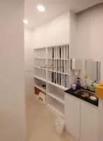 효율적인 수납공간을 갖춘 피아노학원 유틸리티룸